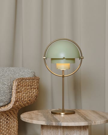 Multi-Lite bordslampa - Brass-desert sage - GUBI