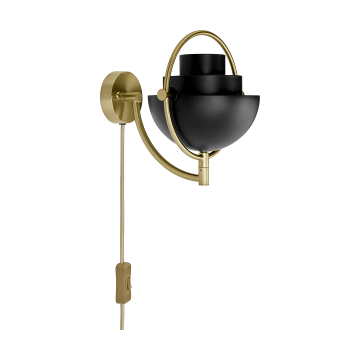 Multi-Lite vägglampa, Svart-mässing GUBI