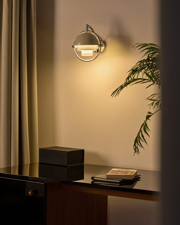 Multi-Lite vägglampa, Vit-krom GUBI
