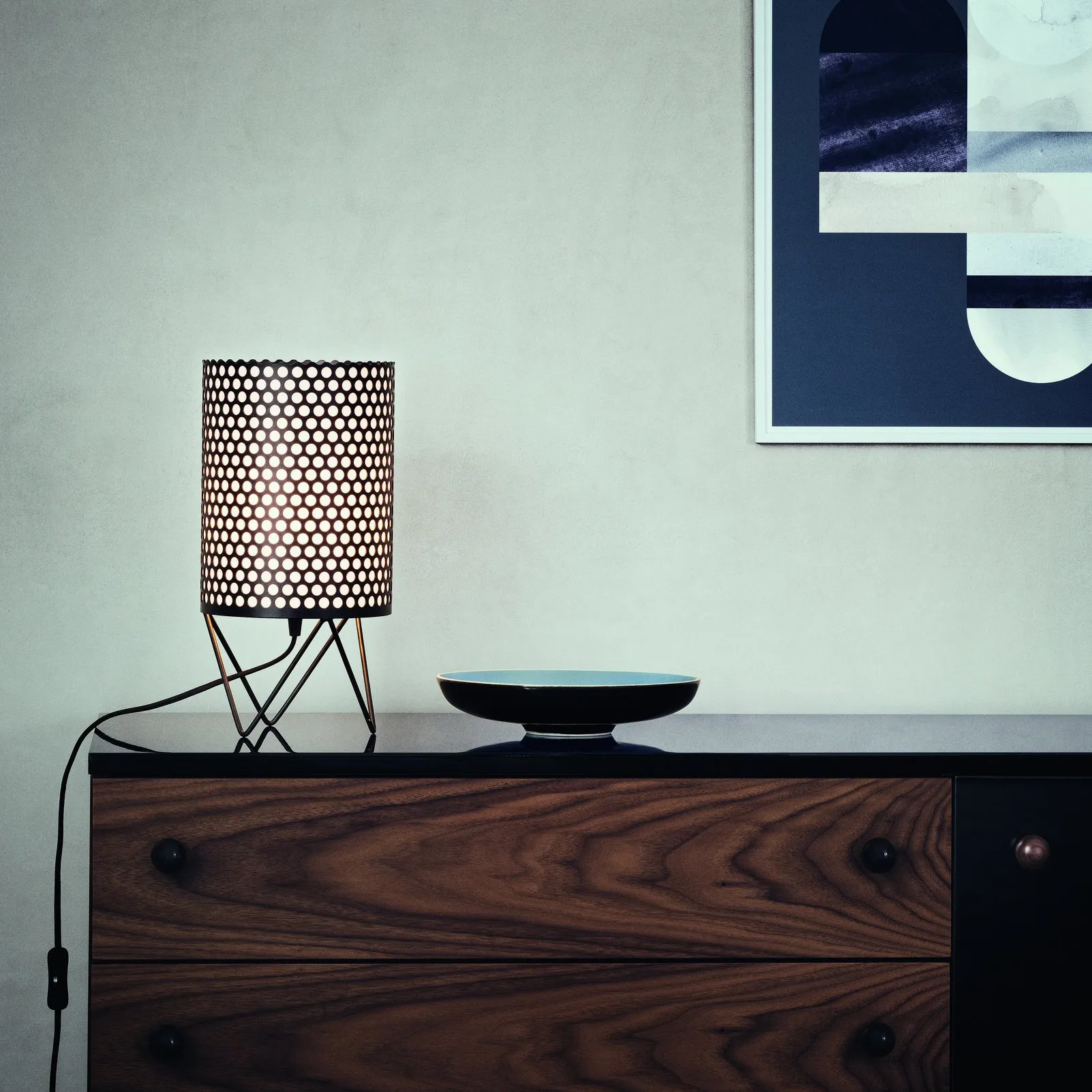 Pedrera ABC bordslampa PD4, svart GUBI