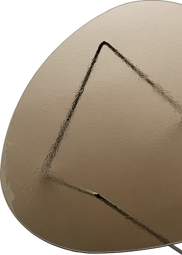 Pedrera soffbord - Krom-strukturglas brons - GUBI