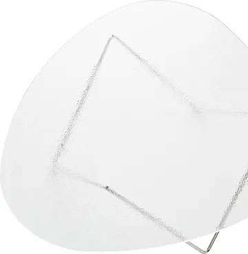 Pedrera soffbord - Krom-strukturglas transparent - GUBI