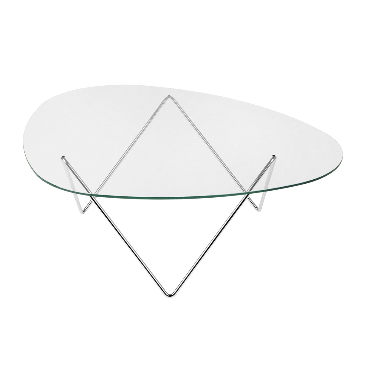 GUBI Pedrera soffbord Krom | Skandinavisk Design | Soffbord | Silverfärgad