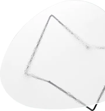 Pedrera soffbord - Svart semimatt-strukturglas transparent - GUBI