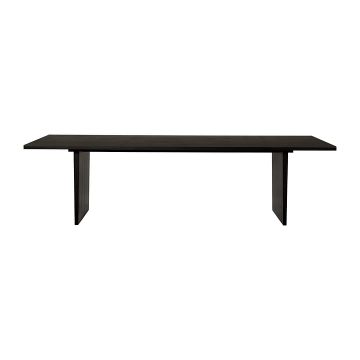 Private matbord 100x260 cm - Brun-svartbetsad ek - GUBI
