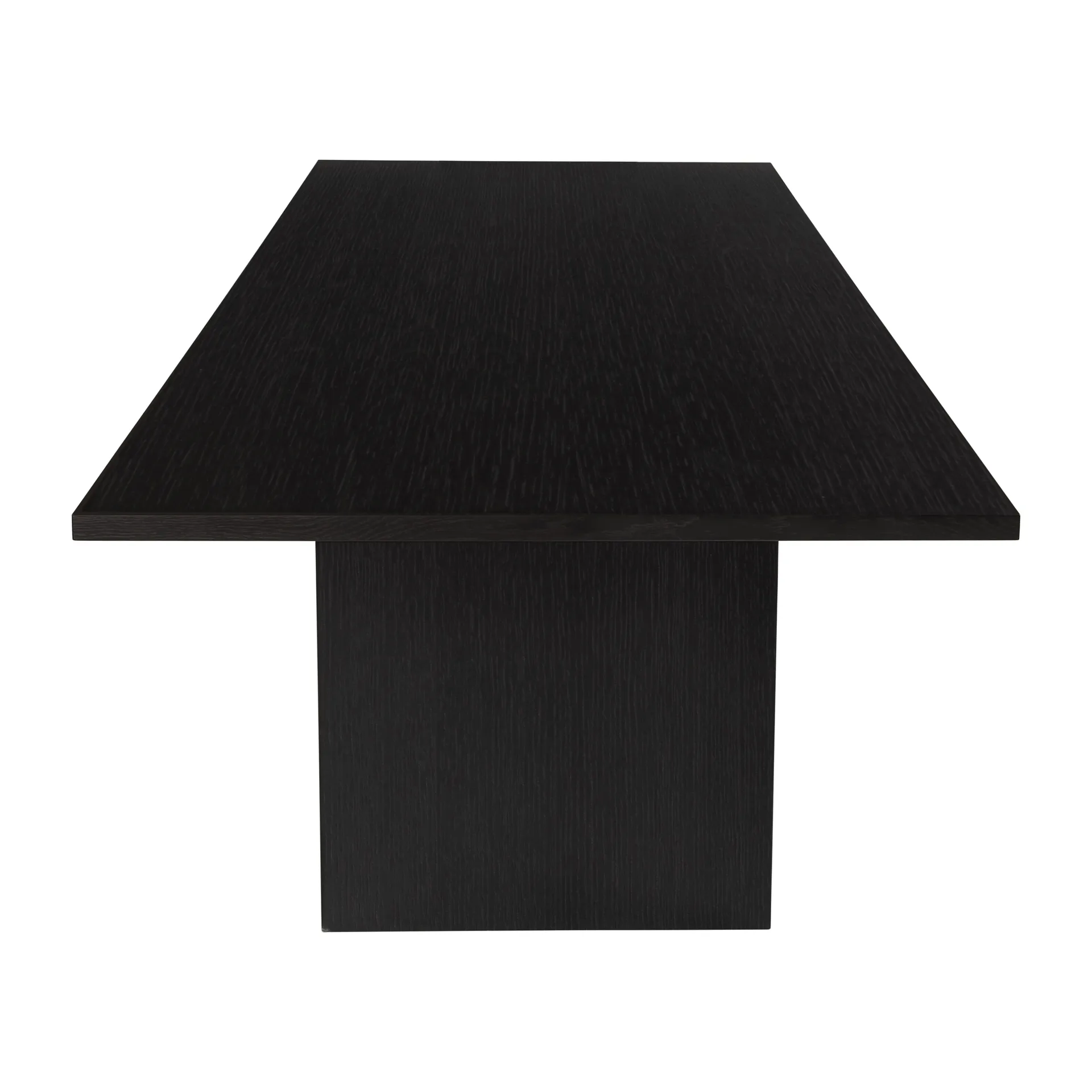 Private matbord 100x320 cm, Brun-svartbetsad ek GUBI