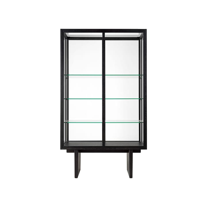 Private vitrinskåp, glas, brun-svartbetsad ek GUBI