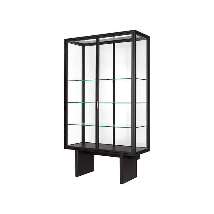 Private vitrinskåp, glas, brun-svartbetsad ek GUBI