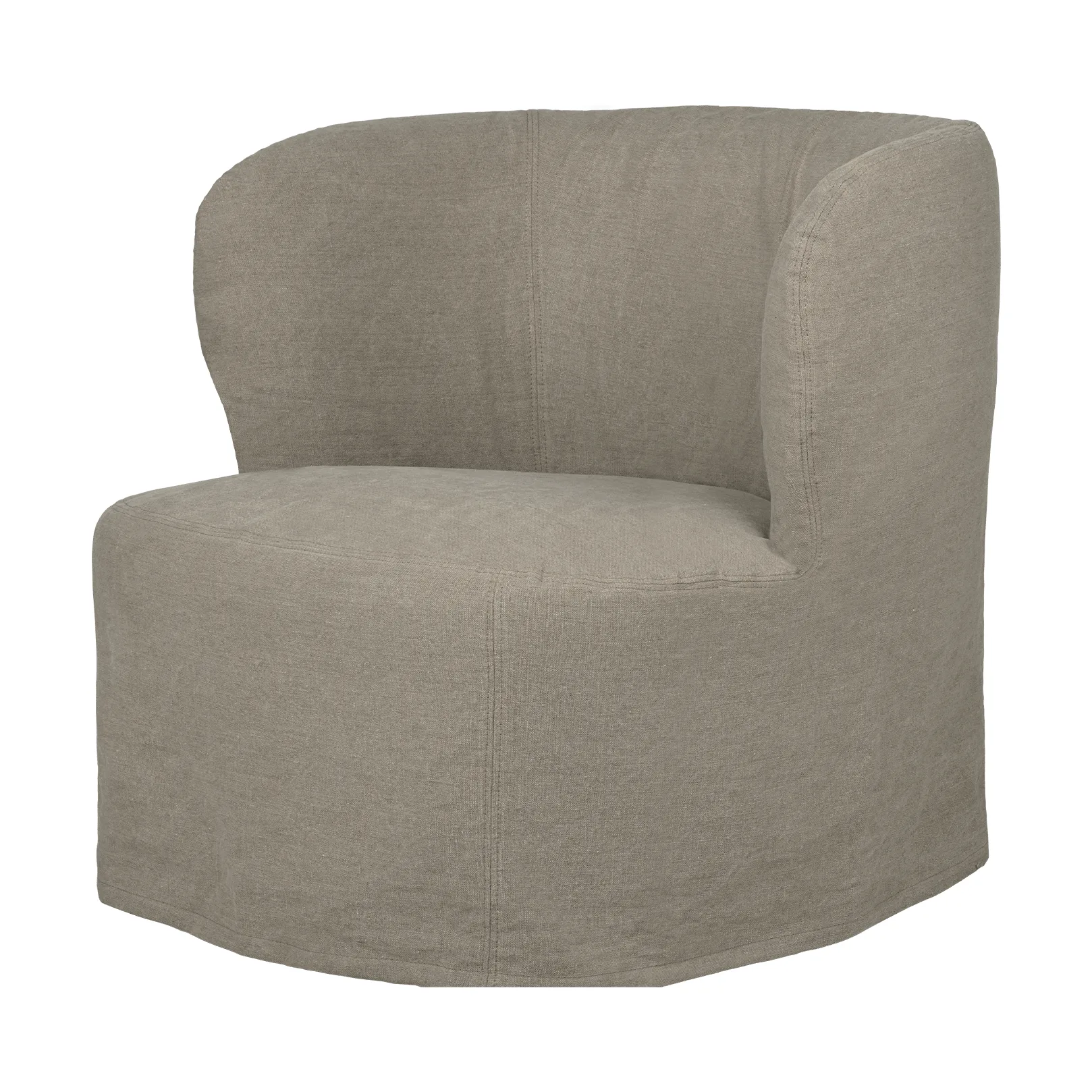 Stay Slipcover loungestol, Linen Flax 0024, large GUBI