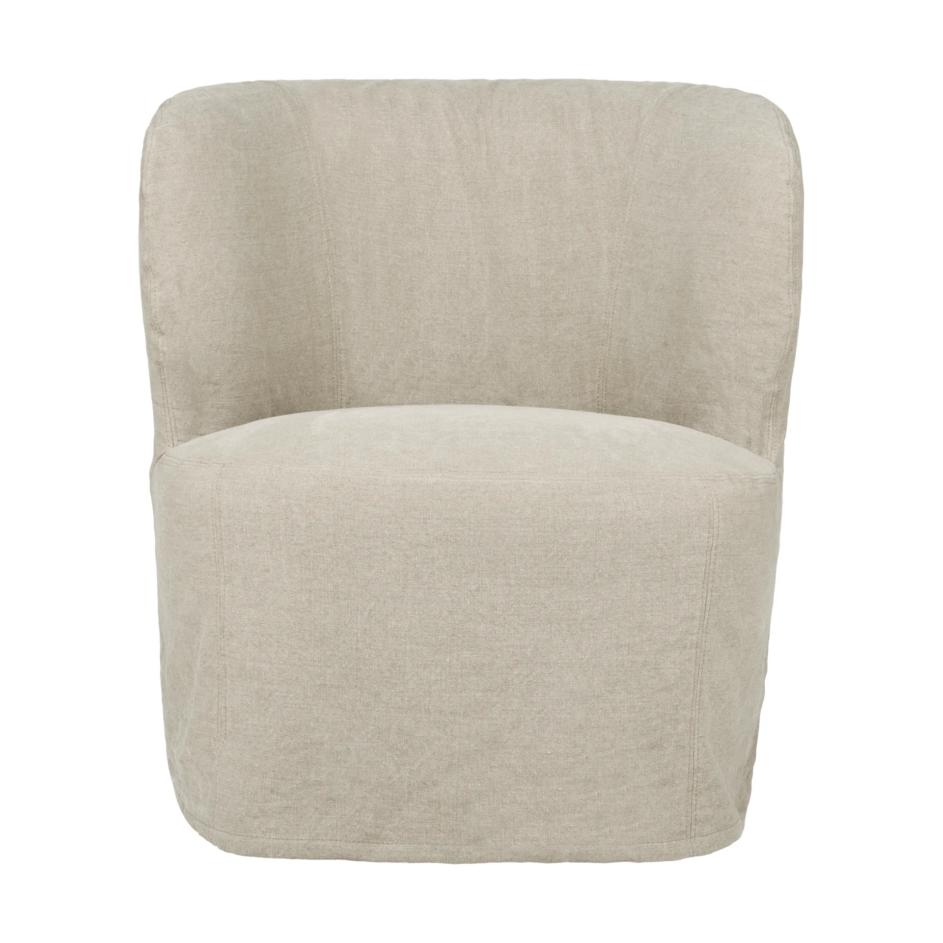 Stay Slipcover loungestol, Linen Natural 0023, small GUBI