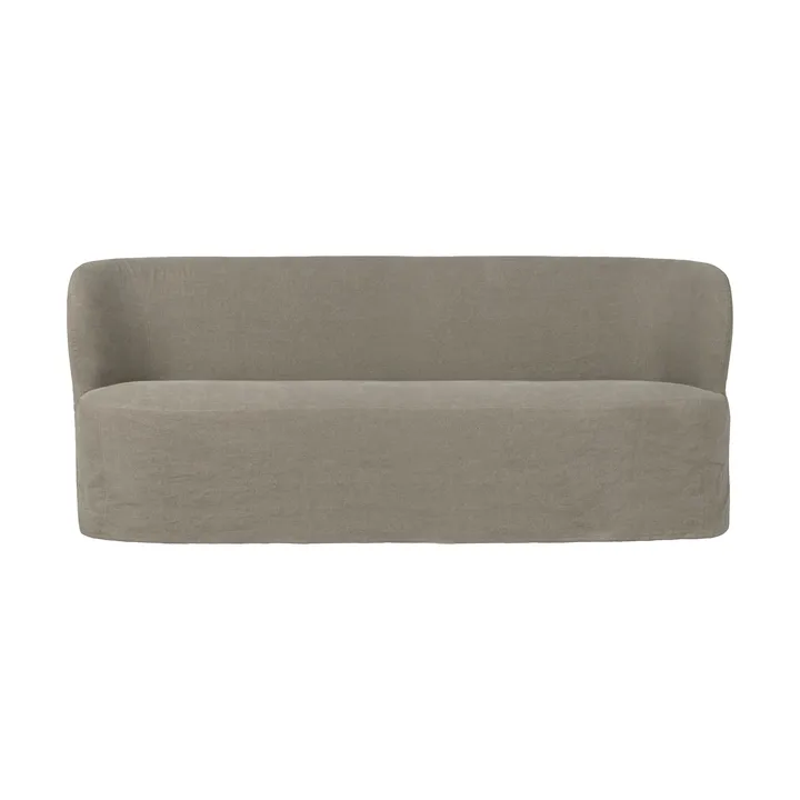 Stay Slipcover soffa - Linen Flax 0024, 190x70 cm, 2,5-sits - GUBI