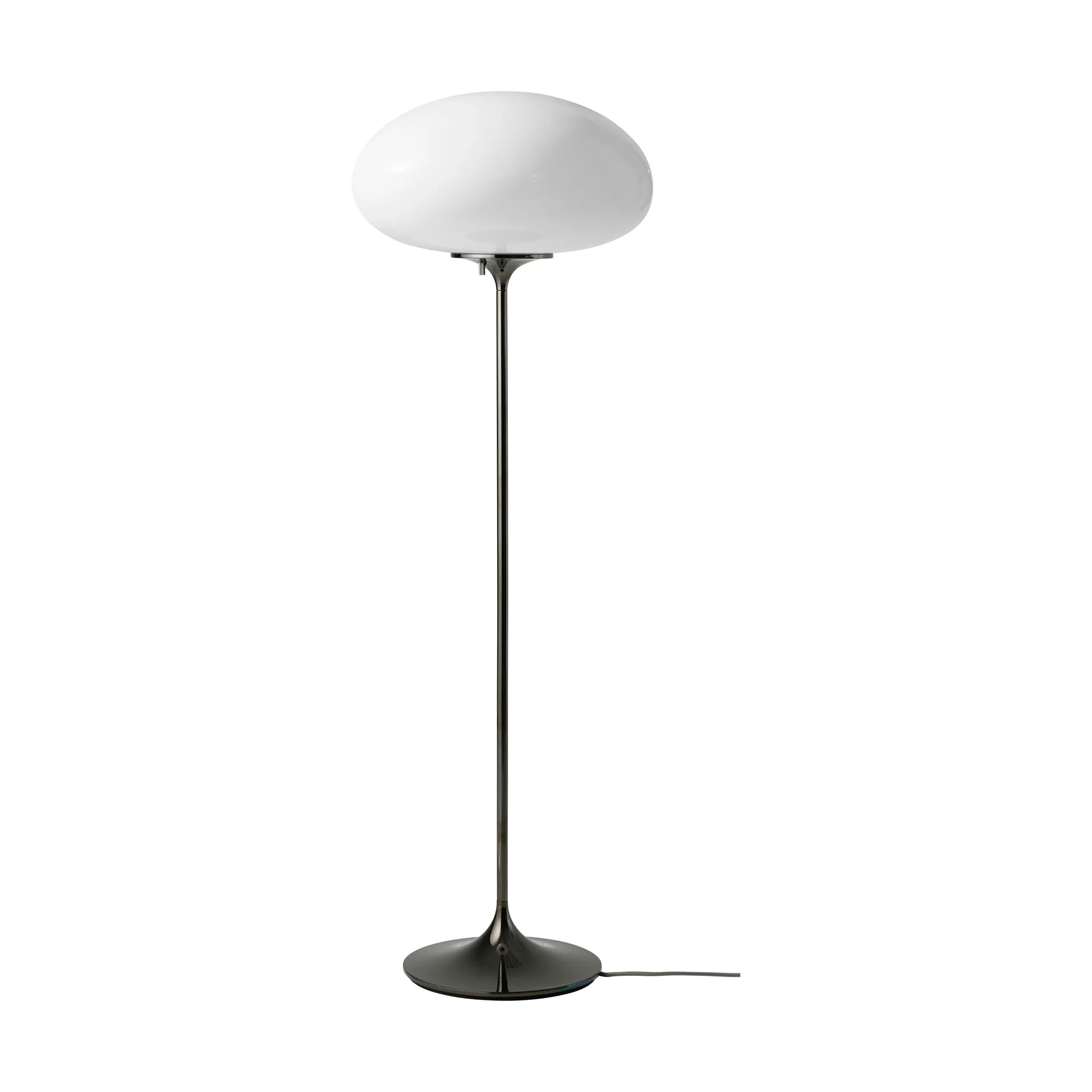 Stemlite golvlampa, Black chrome-opalglas, 110 cm GUBI
