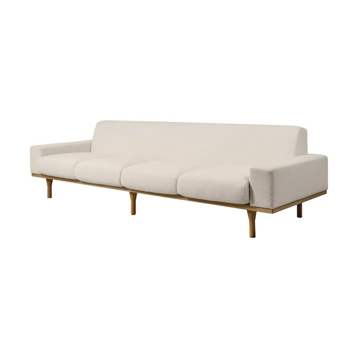SW50 soffa - Harp 24 Ivory-oljad ek, 4-sits - GUBI