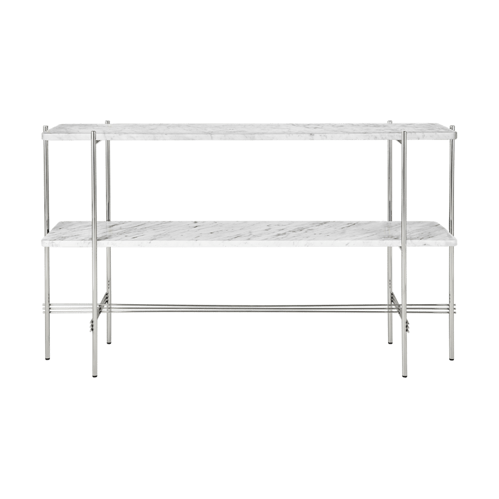 TS Console avlastningsbord 120x30x72 cm - White carrara marble-stål - GUBI