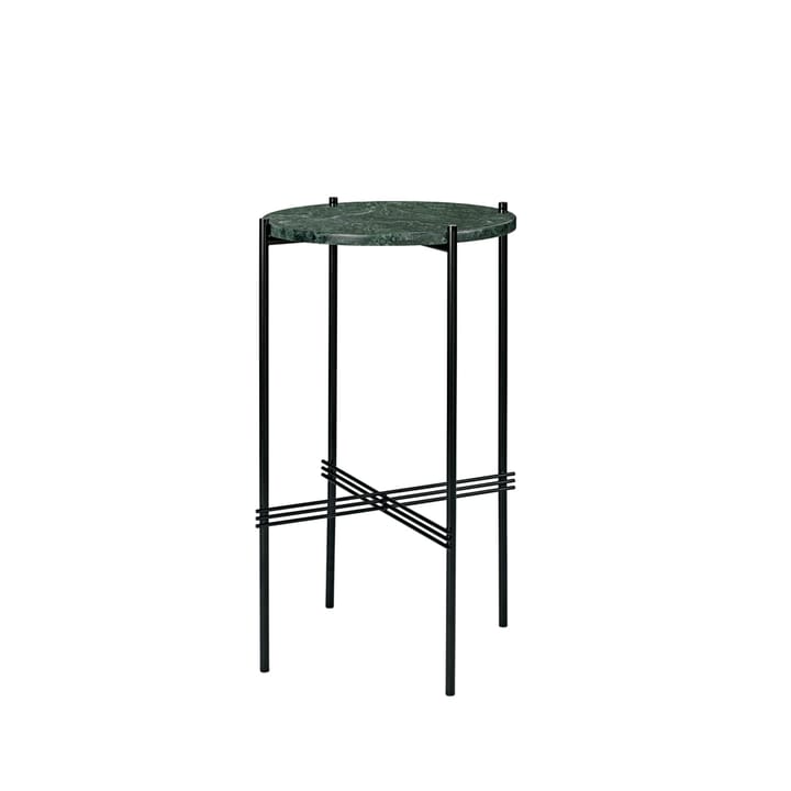 TS Table Cafébord - marmor grön, svartlackat stativ - GUBI