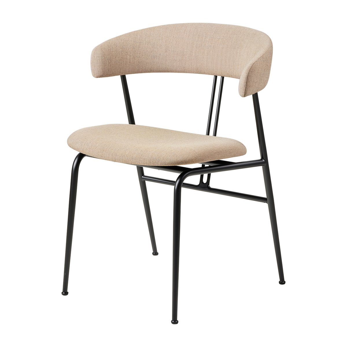 GUBI Violin dining chair Remix 3 nr.233-matt black | Skandinavisk Design | Stolar | Brun
