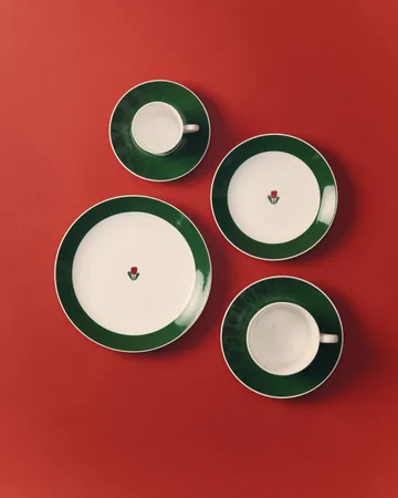 JULIANA tallrik - Röd, u bräm, Ø22 cm - Gustafsbergs Porslinsfabrik