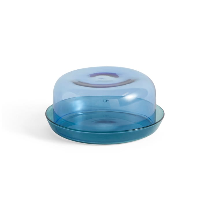 2-in-1 serveringsset skål och fat, Light blue-aqua HAY