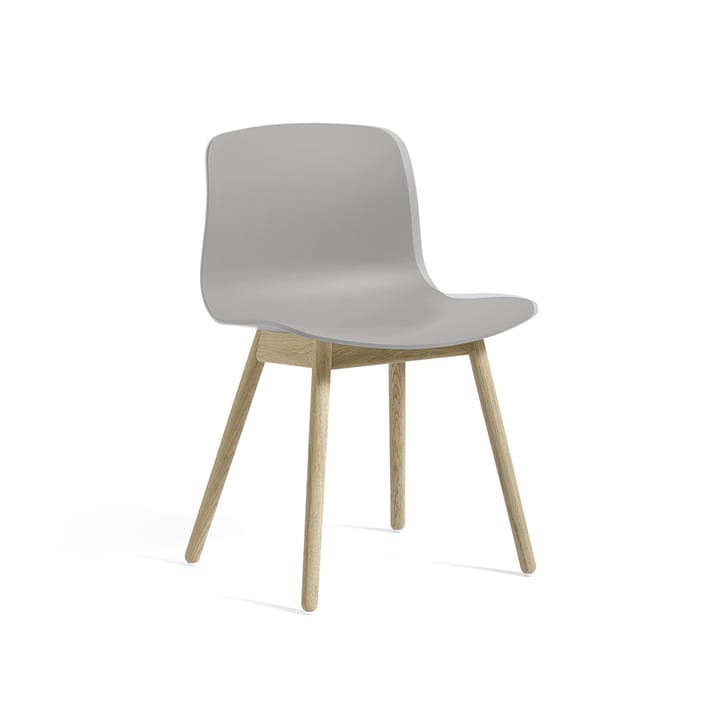 About a Chair 12 stol - concrete grey, såpade ekben - HAY