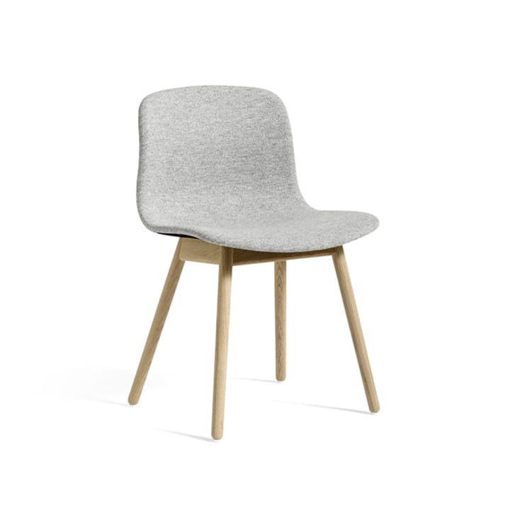 About a Chair 13 stol - Tyg hallingdal 116 soft grey-såpat ekstativ - HAY