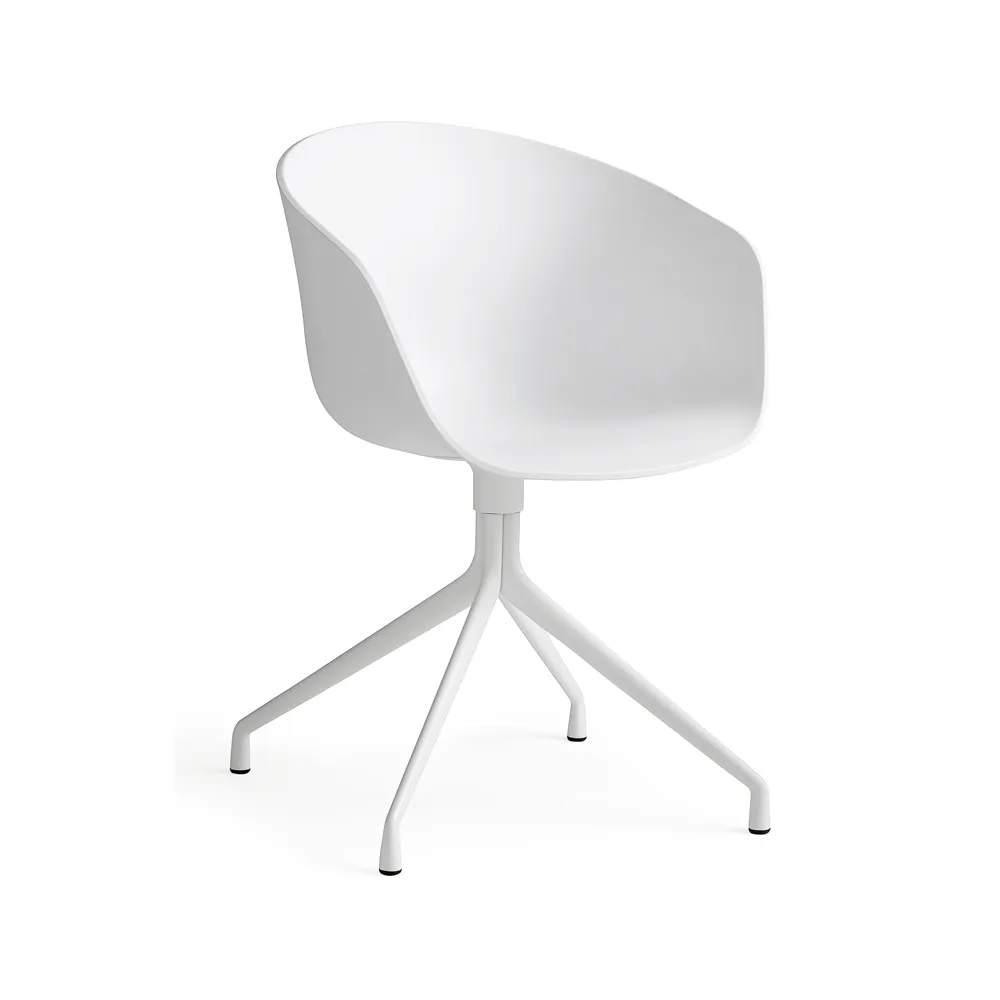 About a Chair 20 kontorsstol, white, vitt stativ HAY