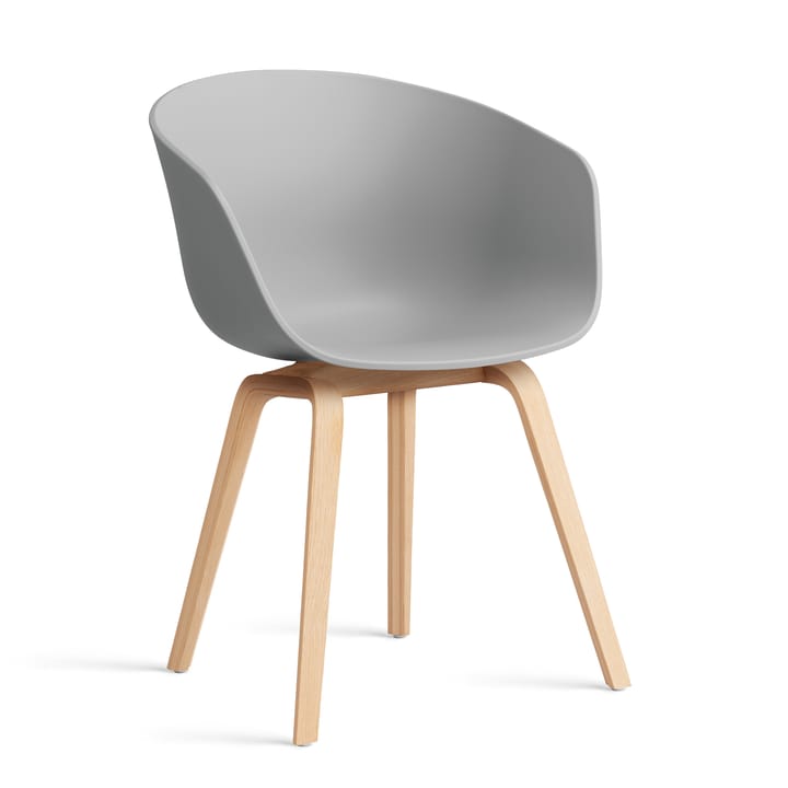 About a Chair 22 stol 2.0 - Concrete grey-såpat ekstativ - HAY