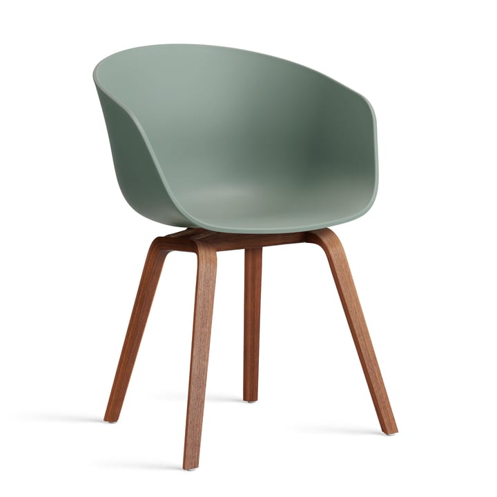 About a Chair 22 stol 2.0 - Fall green-lackerat valnötsstativ - HAY