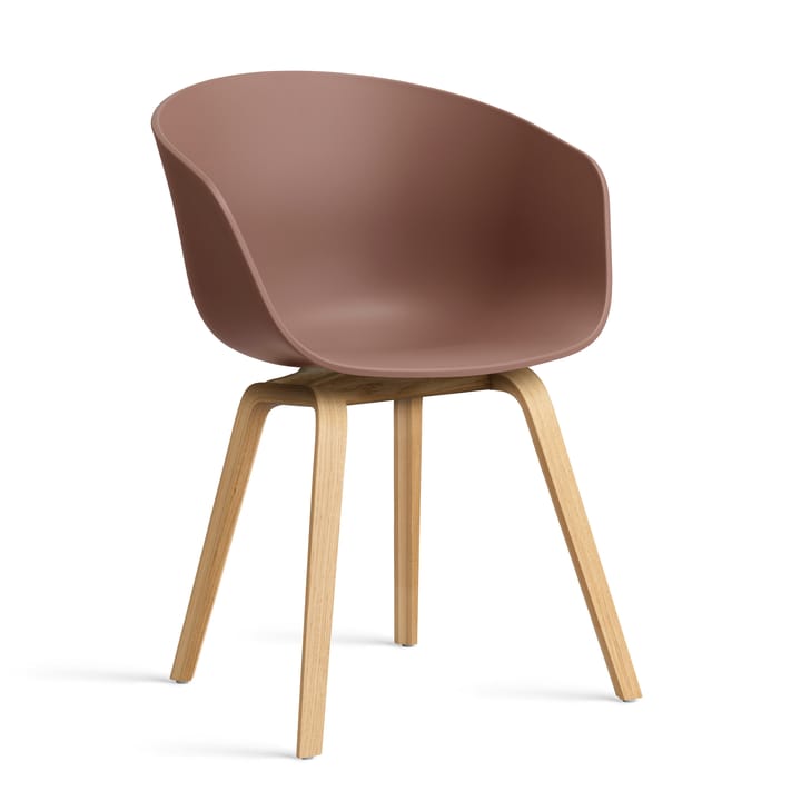 About a Chair 22 stol 2.0 - Soft brick-lackerat ekstativ - HAY