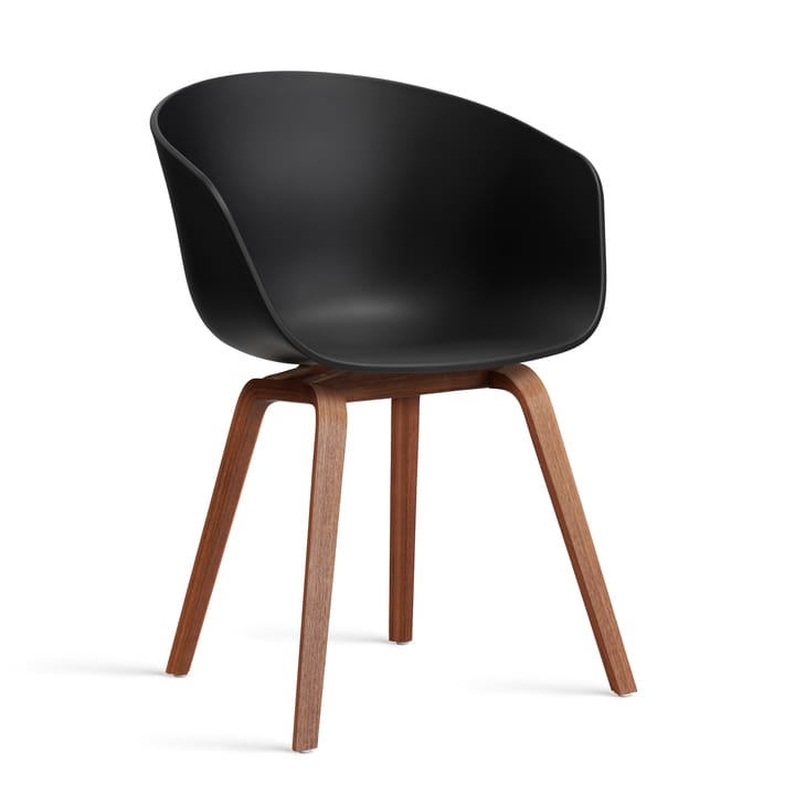 About a Chair 22 stol 2.0 - Svart-lackerat valnötsstativ - HAY