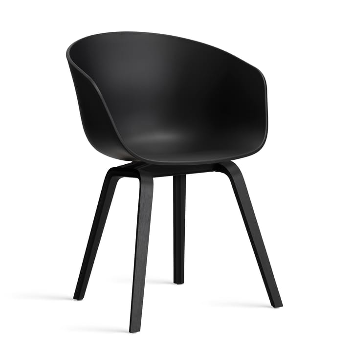 About a Chair 22 stol 2.0 - Svart-svart ekstativ - HAY