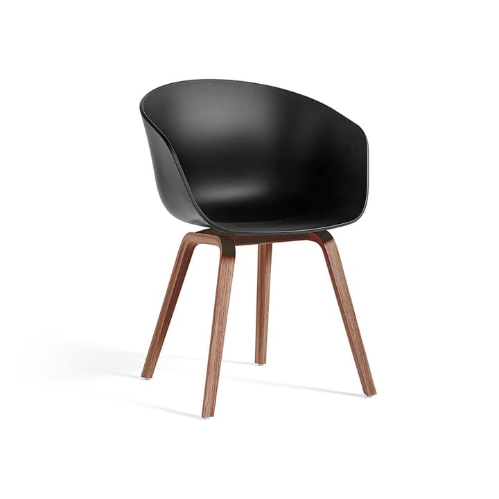 About a Chair 22 stol - black, valnötsstativ vattenbaserad lack - HAY