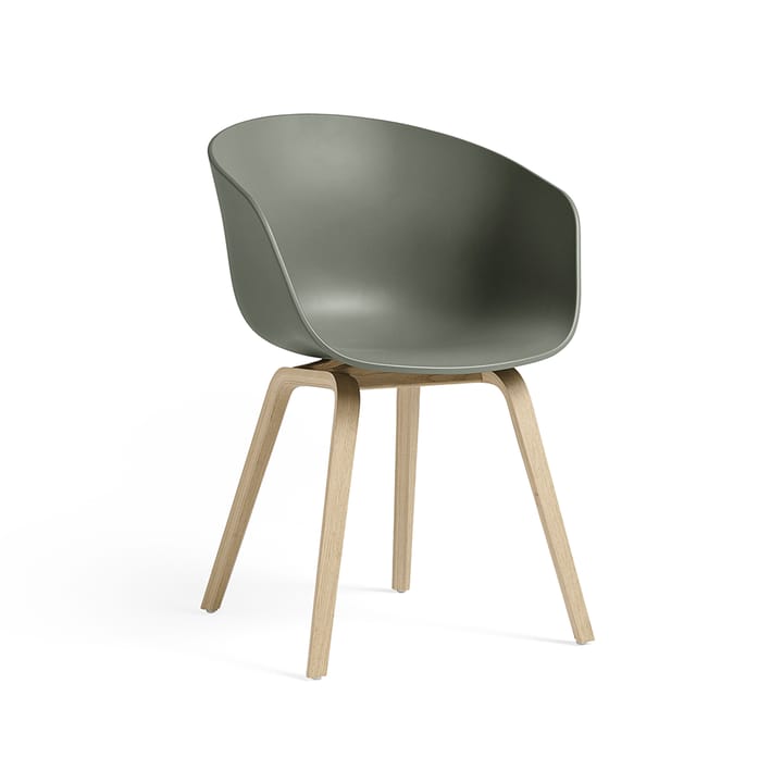 About a Chair 22 stol - dusty green, ekstativ vattenbaserad lack - HAY