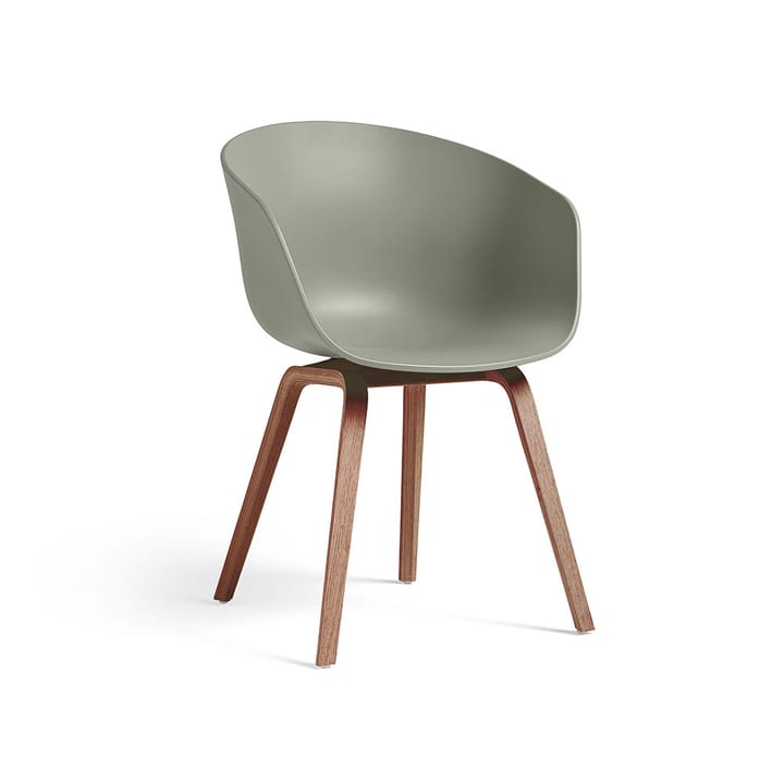About a Chair 22 stol - dusty green, valnötsstativ vattenbaserad lack - HAY