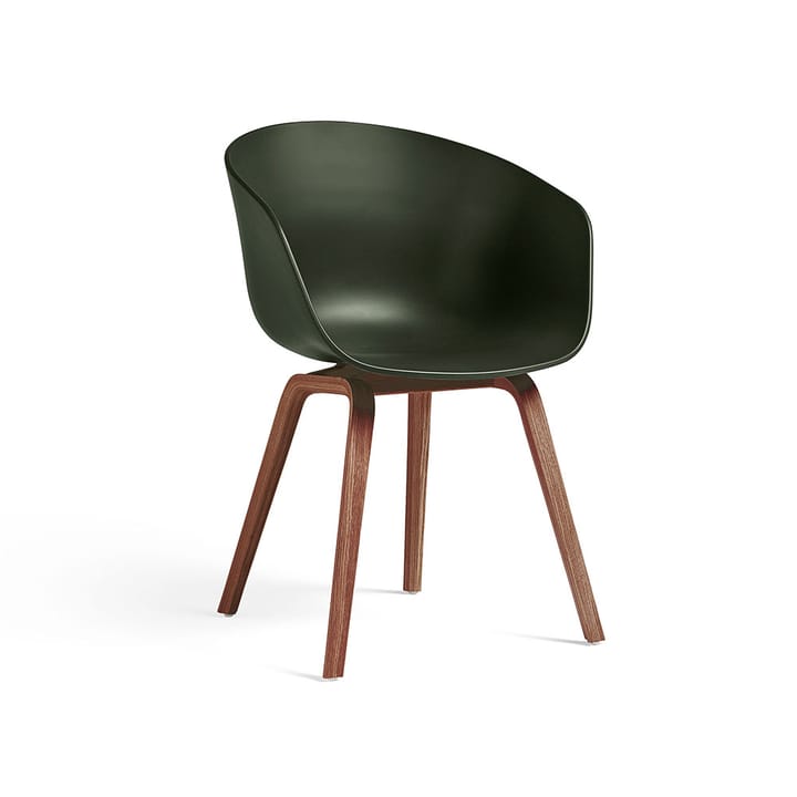About a Chair 22 stol - green, valnötsstativ vattenbaserad lack - HAY