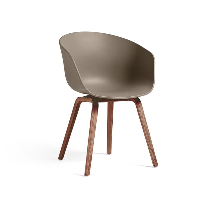 About a Chair 22 stol - khaki, valnötsstativ vattenbaserad lack - HAY