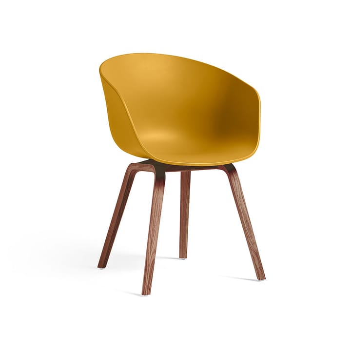 About a Chair 22 stol - Mustard-valnötsstativ  - HAY