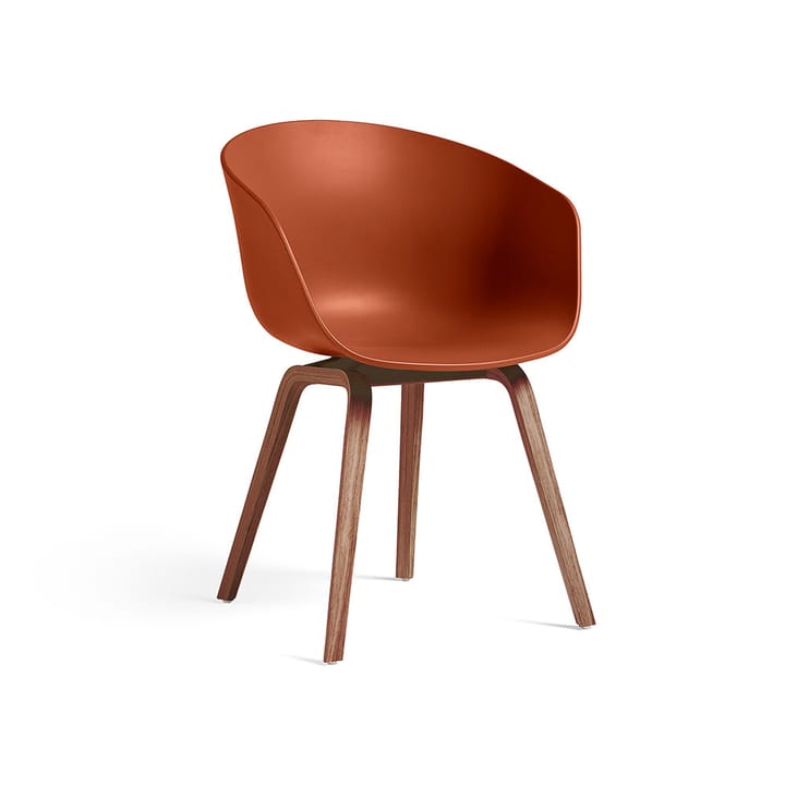 About a Chair 22 stol - orange, valnötsstativ vattenbaserad lack - HAY