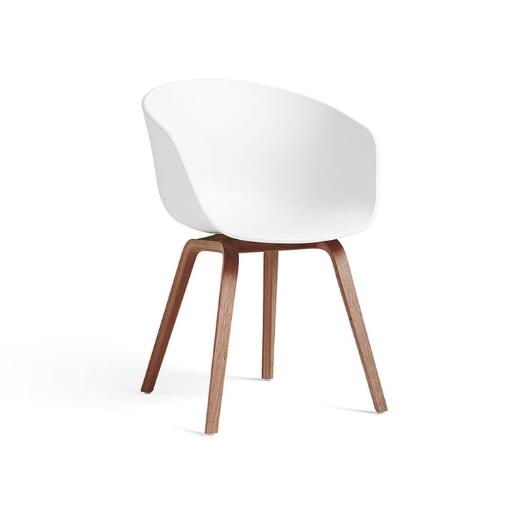 About a Chair 22 stol - white, valnötsstativ vattenbaserad lack - HAY