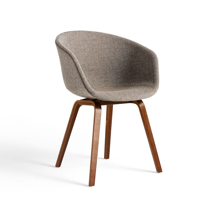About a Chair 23 stol - tyg hallingdal 270 brown, valnötsstativ vattenbaserad lack - HAY