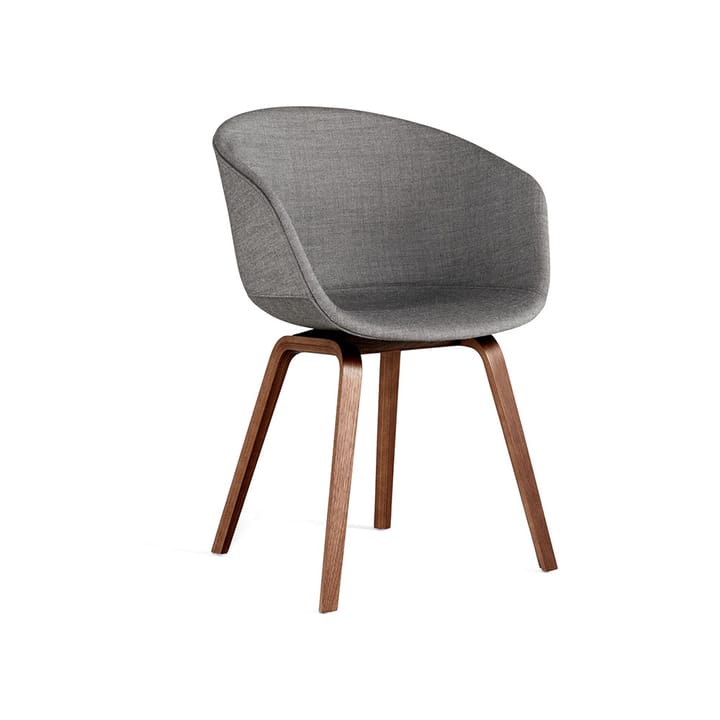 About a Chair 23 stol - tyg remix 152 grey, valnötsstativ vattenbaserad lack - HAY