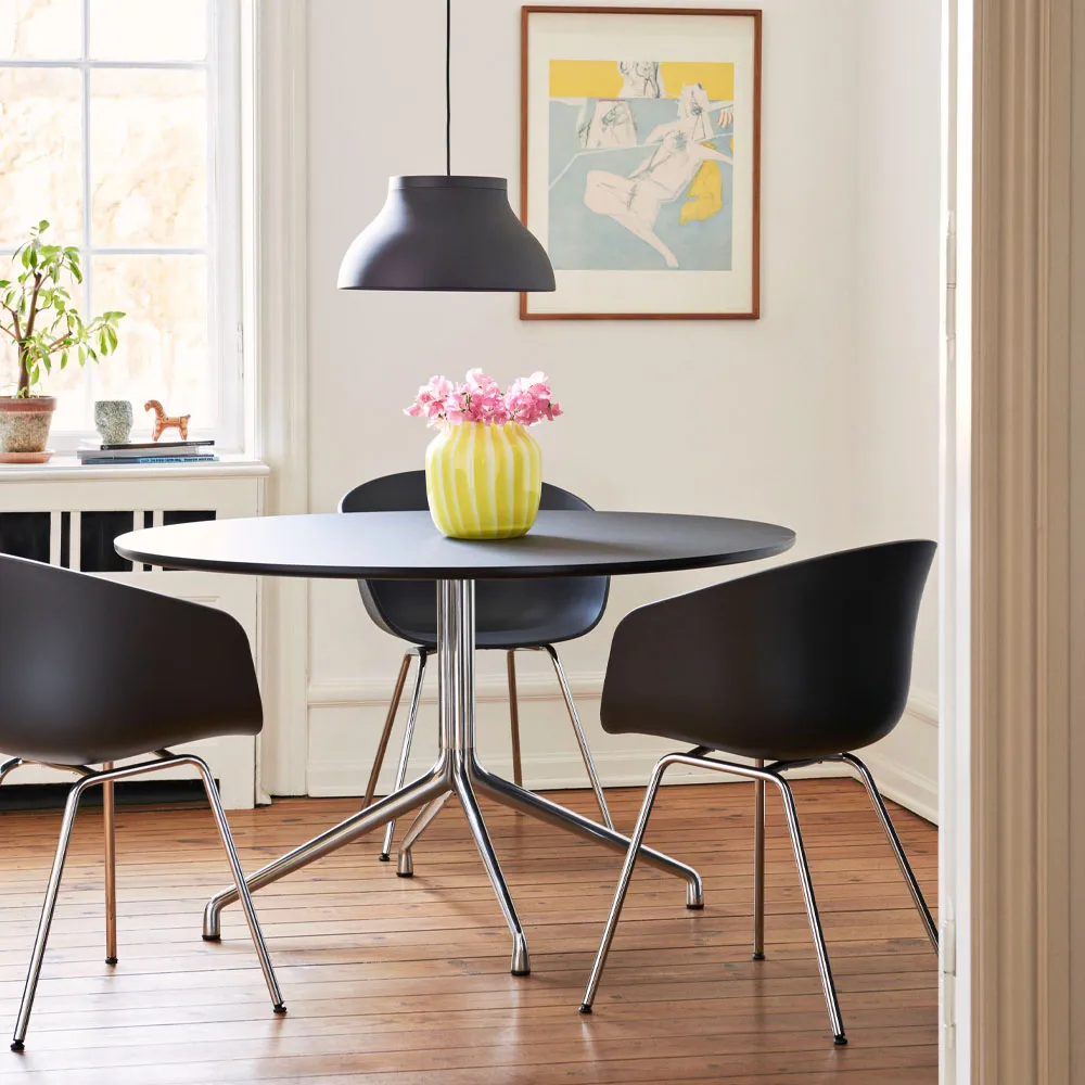 About a Chair 26 stol, dusty green, svart stativ HAY