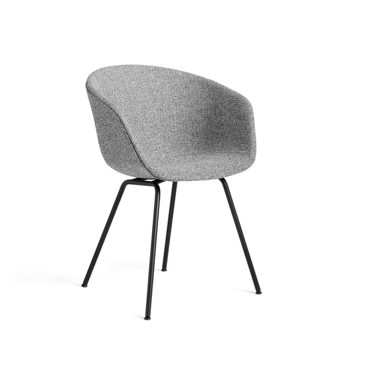 About a Chair 27 stol - tyg charcoal, svart stålstativ - HAY
