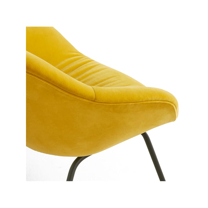 About a Lounge 87 Soft fåtölj - Lola yellow-svart stålstativ - HAY