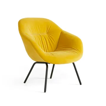 About a Lounge 87 Soft fåtölj - Sense black-svart stålstativ - HAY
