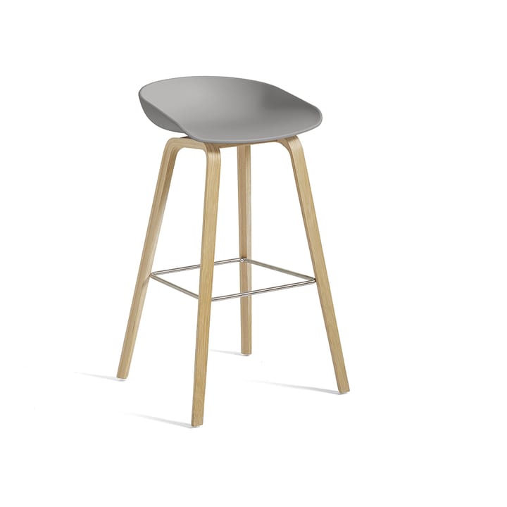 About a Stool 32 High barstol - Concretegrey-stålstöd-ekstativ - HAY