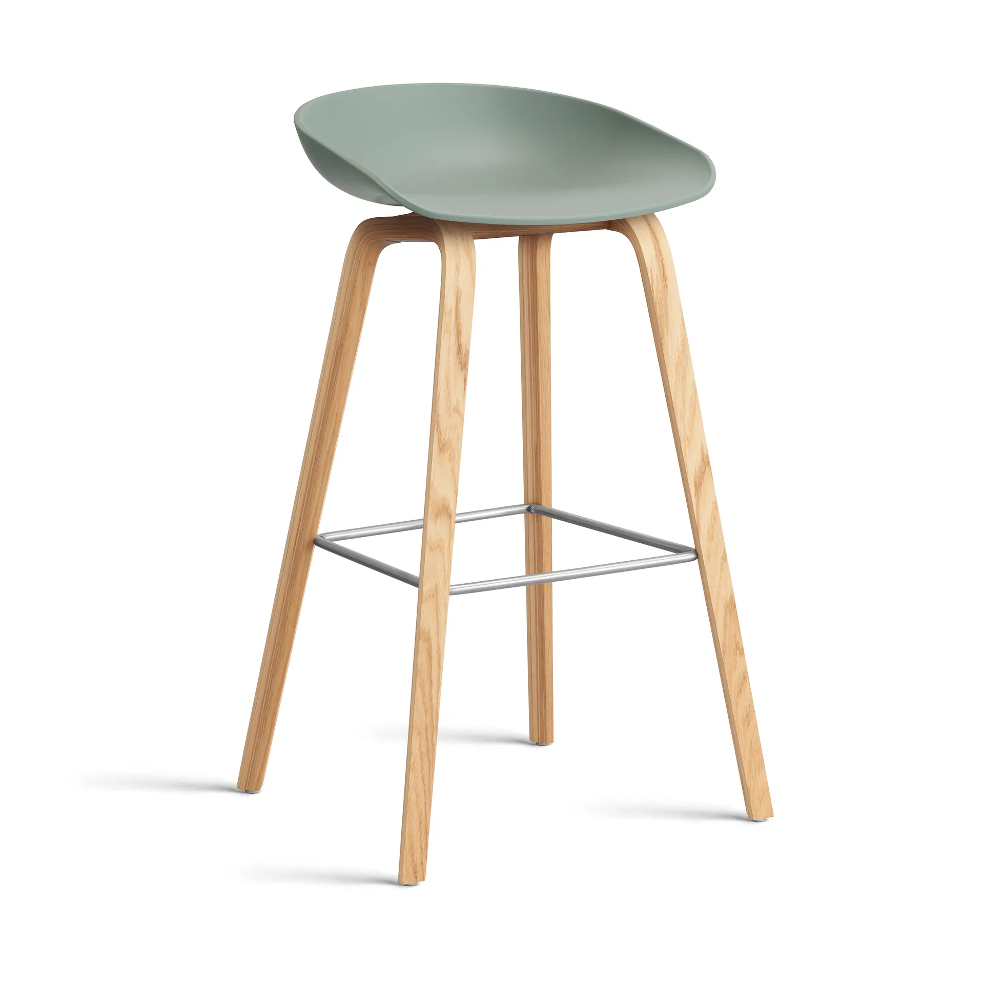 About a Stool 32 High barstol lackerat ekstativ 2.0, Fall green-rostfritt stålstöd HAY