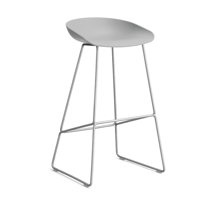 About a Stool 38 High barstol 2.0 - Concrete grey-rostfritt stålstativ - HAY