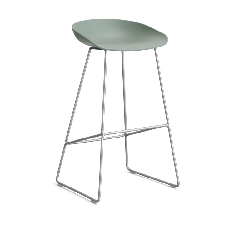 About a Stool 38 High barstol 2.0 - Fall green-rostfritt stålstativ - HAY