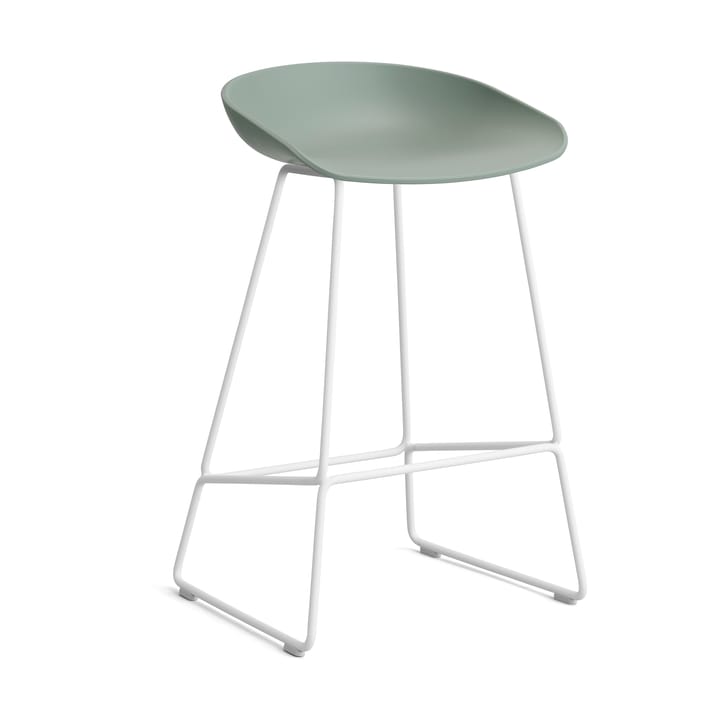 About a Stool 38 Low barstol 2.0 - Fall green-vitt stålstativ - HAY