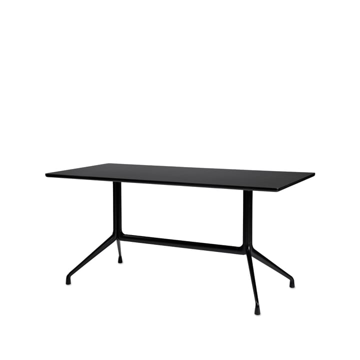 About a Table 10 matbord - Black linoleum-160x80 cm-svart stativ - HAY